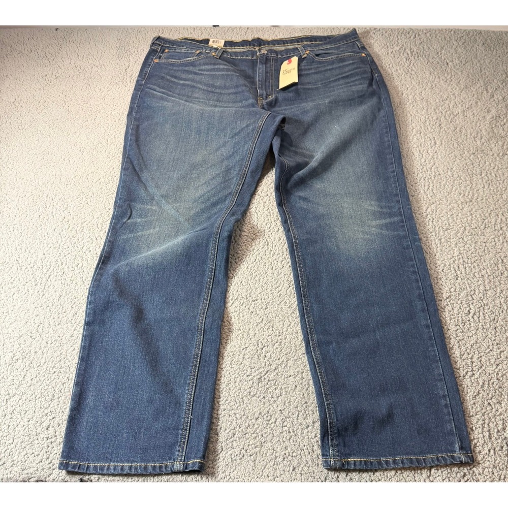 Levis 541 Athletic Taper Jeans Mens 44x34 Blue Denim Stretch Pants 187570002